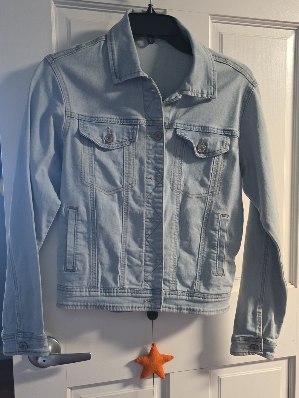 Light Blue Denim Jacket - Women's Classic Jean Jacket
